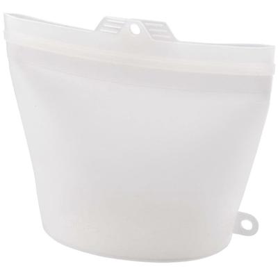 Cojit Frozen Water Bath Microwave OK Large Gusset Large Open Silicone Cook Bag Clear 1.8L