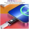 FONKEN Адаптер USB C к Lightning PD 35 Вт, быстрая зарядка, передача данных, адаптер Lightning to Type-C для iPhone 15 Pro Max 14 13 12 11