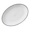 KOYO Ceramic 26cm Oval Suitable for Curry Pasta Hotel and Restaurant Microwave and Dishwasher La Ferme Smoke Made In 13510048 Tableware, Plate, Cafes,