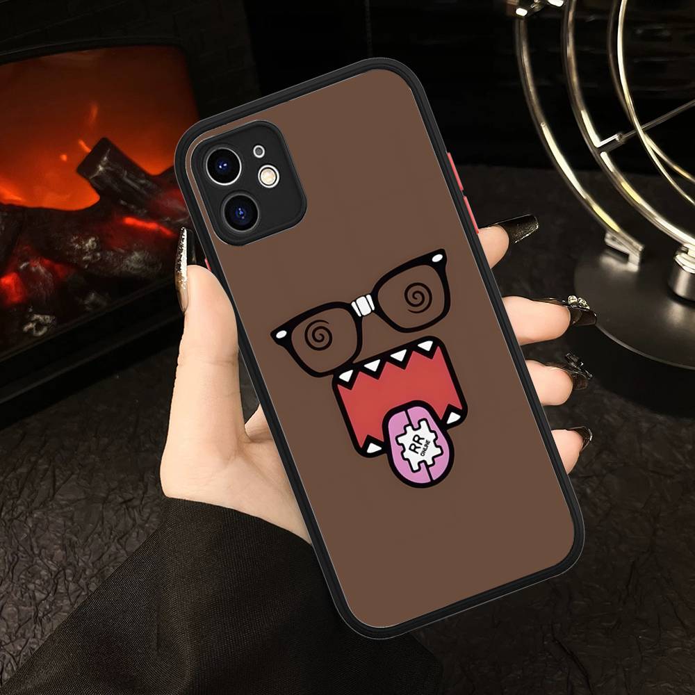 Cute Domo-Kun For IPhone 11 12 13 14 15 16 Pro Max Plus Matte Translucent Phone Cover