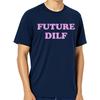 Camisetas GráFicas Con Letras Retro Dilf Del Futuro Divertido Camiseta Informal A La Moda Para Hombres Y Mujeres Cam