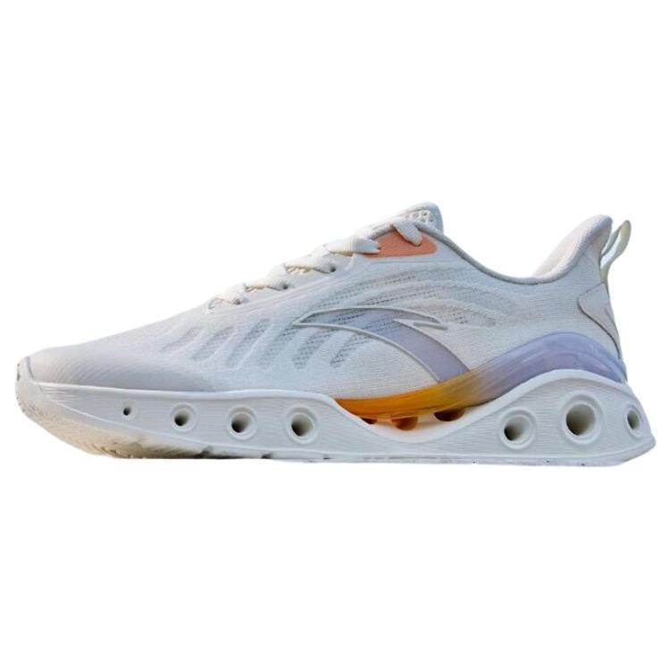 Anta Comfortable Slip Resistant Abrasion Resistant Low top Energy Ring Technology Running Shoes Women's White 122325520-5