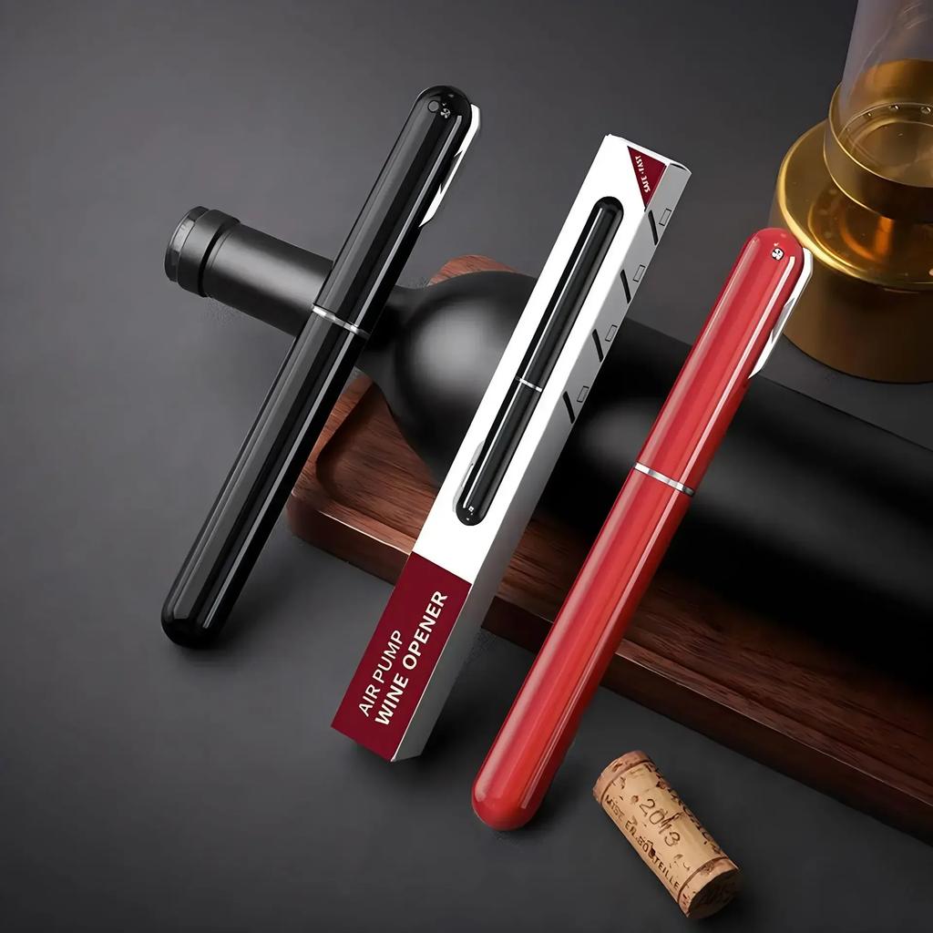 Насос для воздуха Открывалка для винных бутылок Портативный штопор для вина Штифт из нержавеющей стали Штопор с воздушным давлением для дома вечеринки Винные инструменты