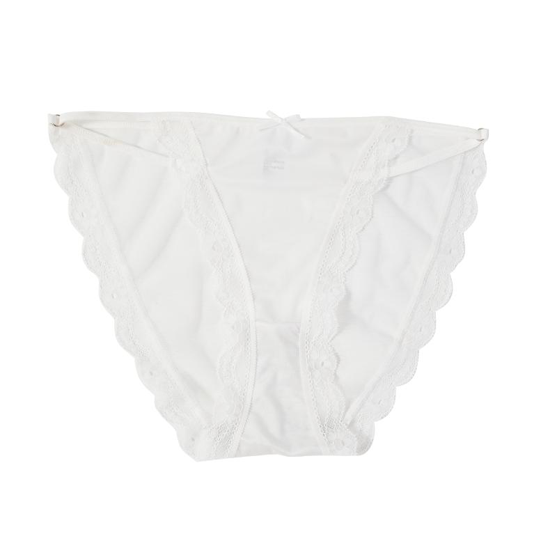 Женское высококачественное атласное кружевное нижнее белье, однотонное нижнее белье для девочек с низкой талией из чистого хлопка с открытой промежностью, полые бесшовные трусы, нижнее белье