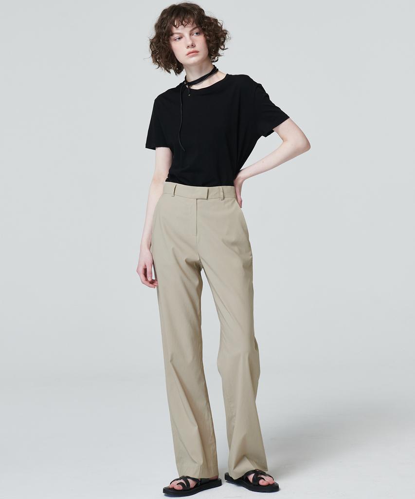 MALOUPE 2128 Lightweight Semi-Wide Pants (Beige)
