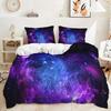Bed Three-Piece Quilt Cover Star Planet Universe Pillowcase Digital Printing Two-Piece Set