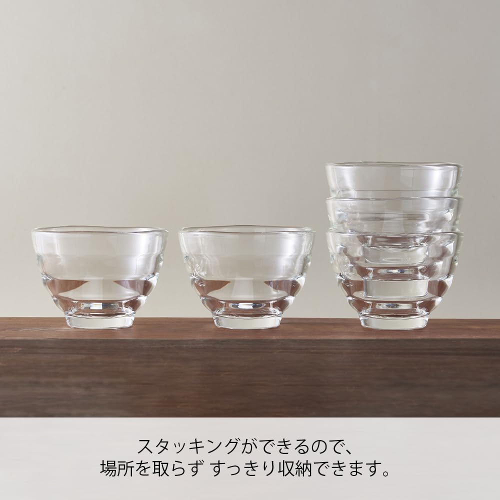 Hario Heat-resistant Glass Cup Set of 5 MicrowaveOvenDishwasher Safe 170ml Made In Japan HU-3012