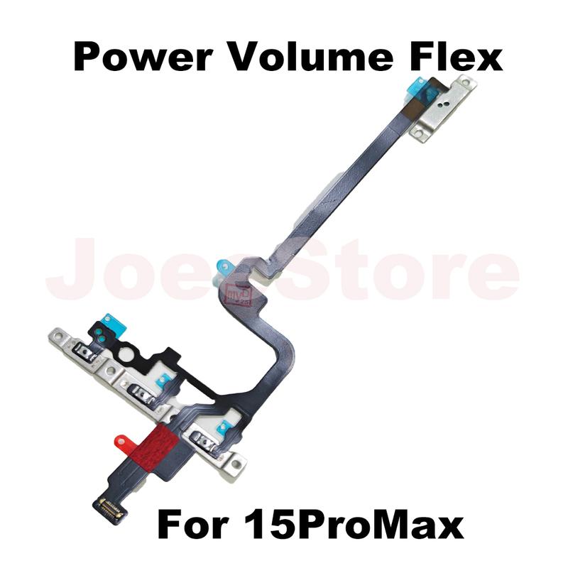 Power Volume Button Mute Switch Flex Cable for iPhone 15 16 Pro Max Plus 15Pro 16Pro Power Volume Control Slice Cable Repair