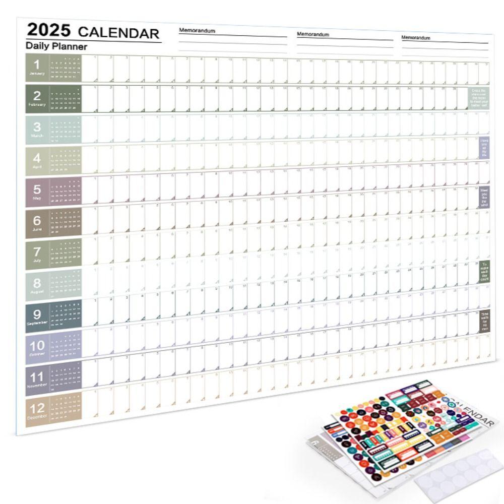 Agenda Organizer Wall Hanging Calendar To Do List Schedule Yearly Planner Sheet Home Office