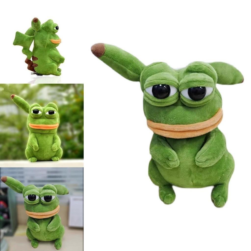 Soft Plush Frog Stuffed Animal Pepe The Frog Sad Kawaii Room Decor Toys