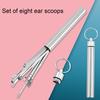 8 шт./набор для удаления ушной серы с держателем для хранения, противоскользящие, легкие, практичные, эргономичные ложки, набор бытовых принадлежностей