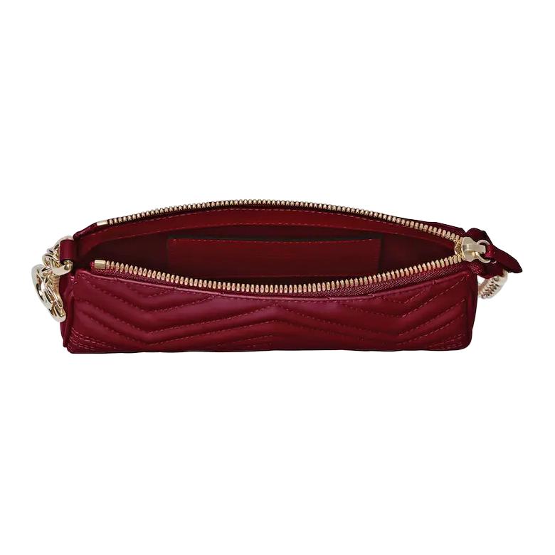 Gucci GG Marmont Logo Double G Zipper Leather Underarm Shoulder Bag Small Women shoulder bag Red 847589-DTDFT-6207