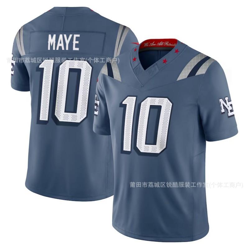 New England Patriots NFL Style Embroidered Short Sleeve Jersey Men Women Youth Rugby Fan Apparel