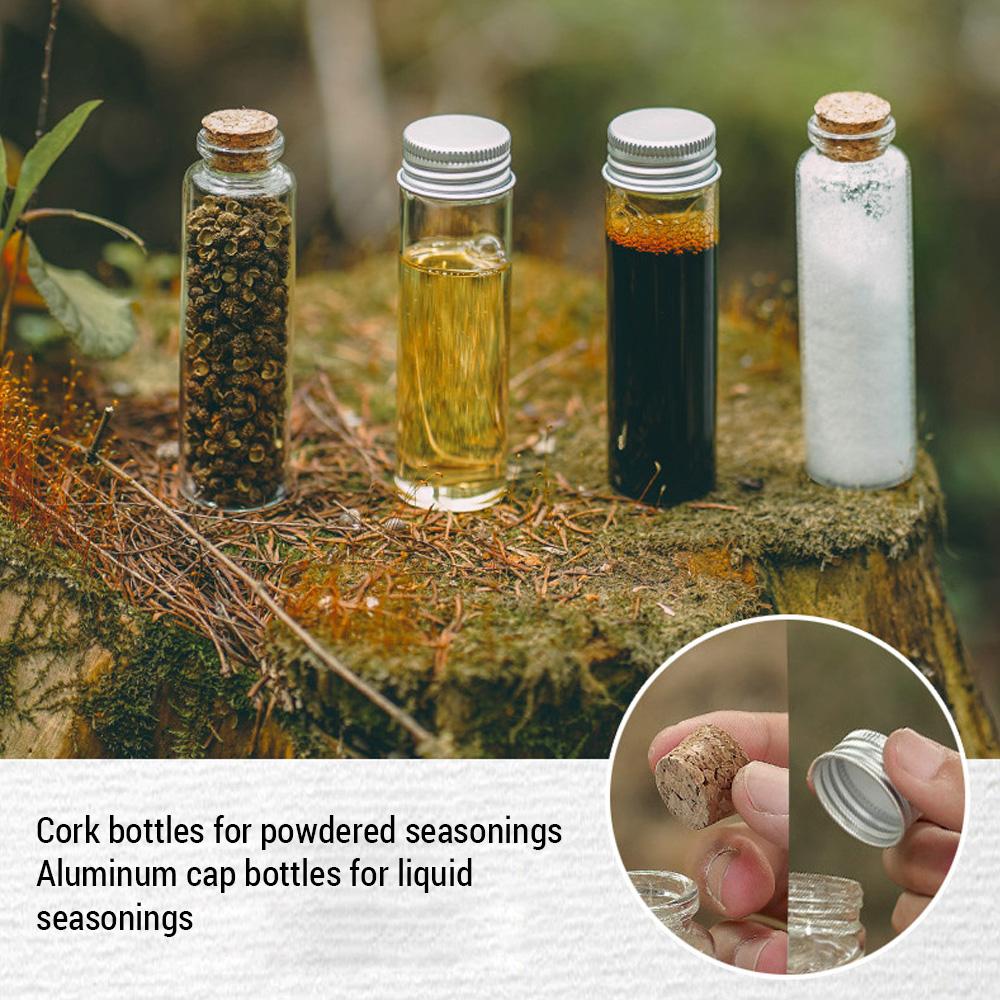 Сумка для хранения бутылок для приправ на открытом воздухе, дорожный держатель для специй с бутылкой для специй для кемпинга, пешего туризма