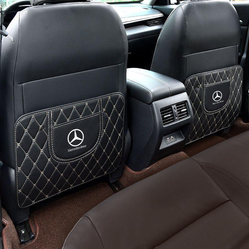 Car Seat Backrest Anti Kick Pad Anti-fouling Protector For Mercedes Benz AMG W206 W204 W205 W212 W213 W221 W222 W223 W251 W464 QM2