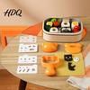 Fun Meal Prep Tools Rice Ball Molds Kit Cartoon Bear/Cat/Dog/Panda Shape Onigiri Maker DIY Lunch Box Decorator Food Grade Plastic Sushi for