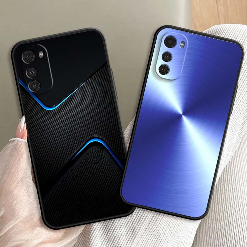 Цветной светящийся узор 'Искусство' Для Motorola G85 Edge 50 G24 G35 G14 G04 40 G72 G34 G G54 G13 G32 5G Черный чехол для телефона