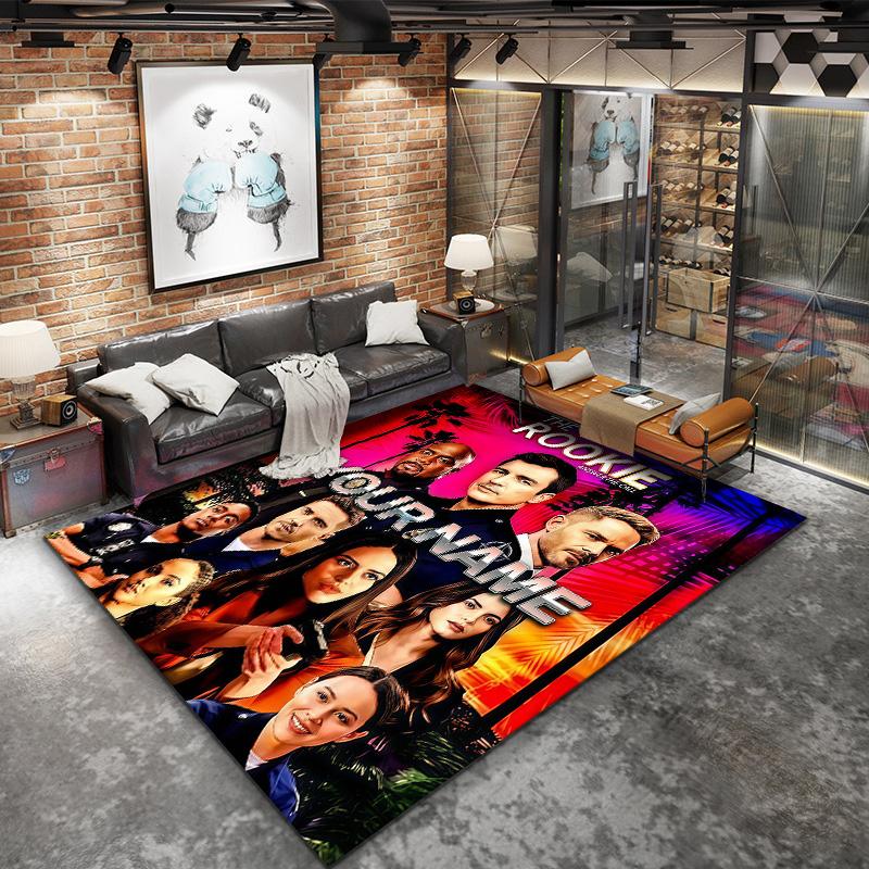 The Rookie Custom Name Carpet Rug For Living Room Bedroom Home Sofa Decoration Kids Play Nonslip Floor Mat