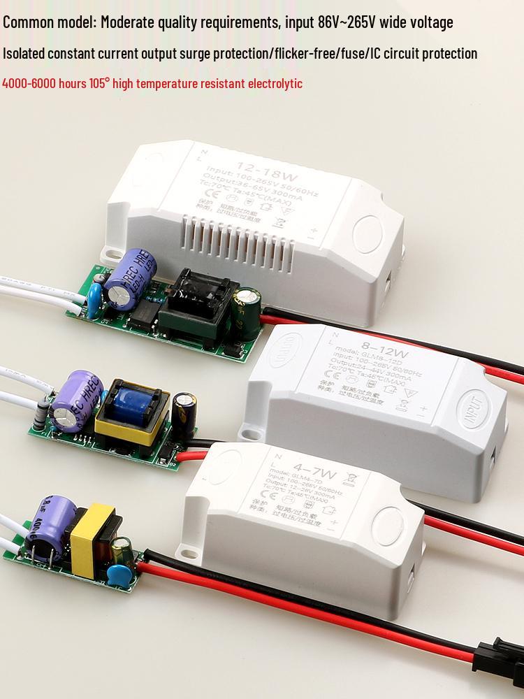 Внешний светодиодный драйвер питания 3 Вт/5 Вт для потолочных и точечных светильников