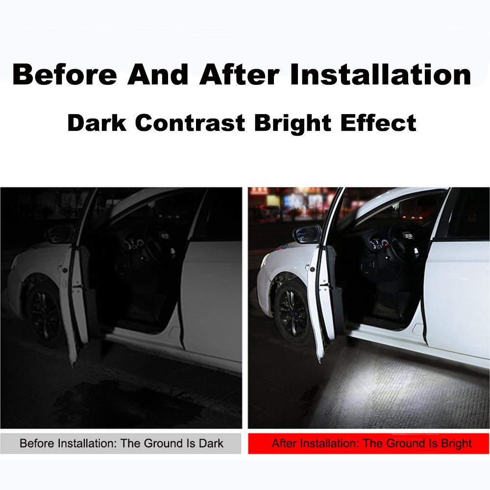 Автомобильный светодиодный приветственный светильник с магнитным управлением, USB-зарядка, автоматическая открытая дверь, безопасная сигнальная лампа для предотвращения столкновений