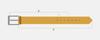 DW-DK-1 95 SILVA women' leather belt + CERTIFICATE