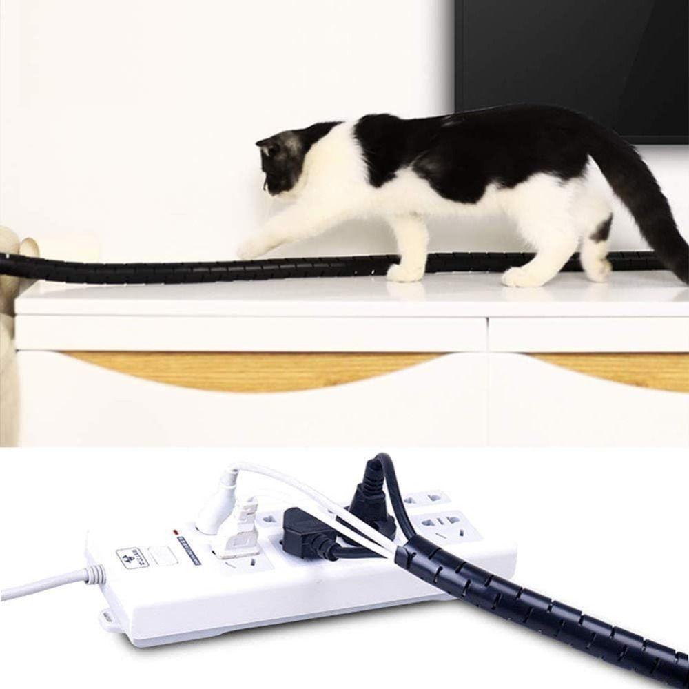 Spiral Cable Sleeve Cover Flexible Tube Line Organizer New Wrap Winding Cable