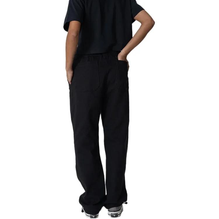 Converse Knitted Sweatpants Women's Black Moderate Straight Fit Pants (Unisex) Knitted Sweatpants 10026105 A02