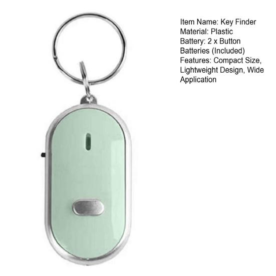 1/6 шт. Свисток-искатель ключей с аудиосенсором, легкий поиск ключей, противоугонное оборудование, высокая твердость, аварийный фонарик, локатор ключей