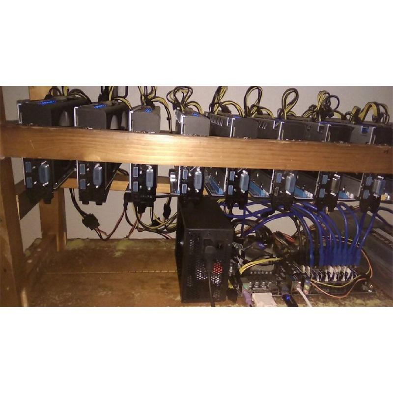 1Set 160V-240V Power Supply 2000W For 6 GPU Rig ereum Coin Mining 95 Gold