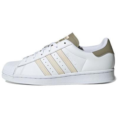 Оригинальные кроссовки Superstar с низким верхом Женские кроссовки Белые Зеленые GW7256