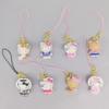 Hello Kitty 3 см Брелок Sanrio Аниме Кошка Фигурка Горничная Кукла Каваи Торт Подвеска для Телефона Рождественская Игрушка Подарки Для Девочек Детей