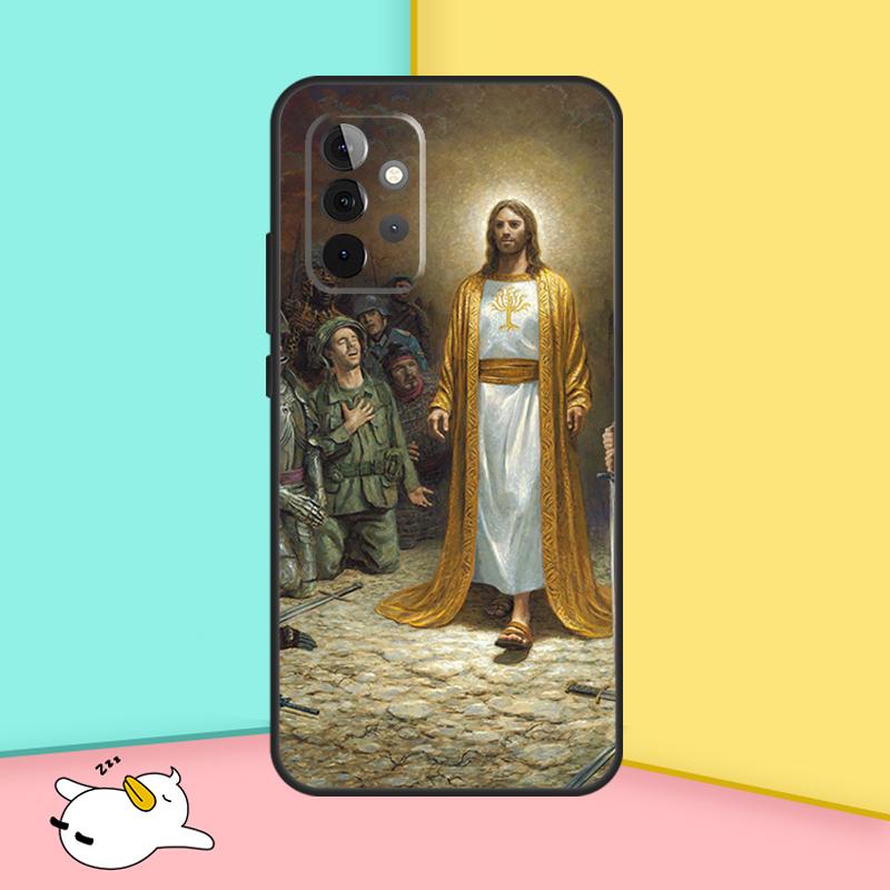 Чехол с изображением Бога Иисуса для Samsung Galaxy A55 A35 A25 A15 A51 A71 A12 A32 A52 A13 A33 A53 A14 A34 A54