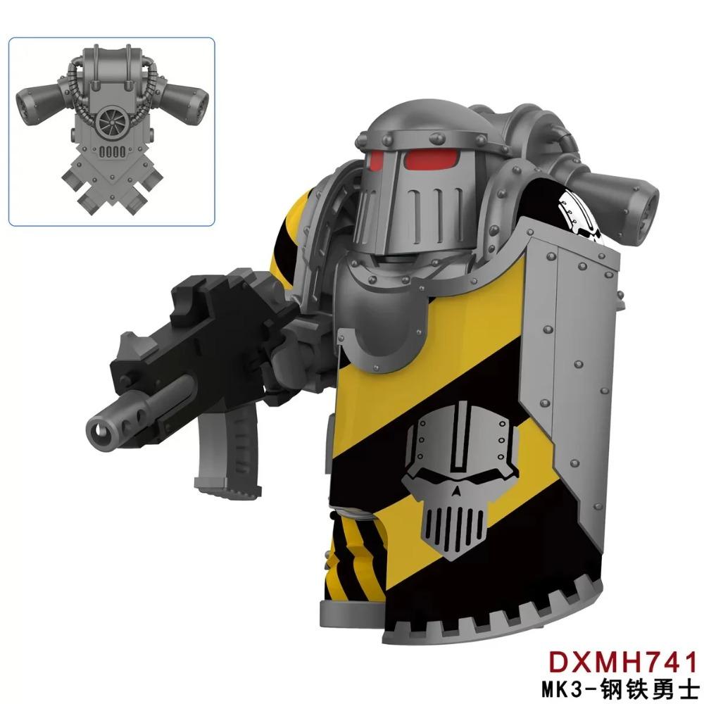 WM2924 Мехи Солдаты Кирпичи пулемет MOC Пазл Мини Фигурки Совместимые Строительные Блоки Игрушки Детские Подарки на День Рождения