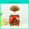 Soft Scarf Cute Otter Plush Toy Apply Children Birthday Gift And Room Decoration