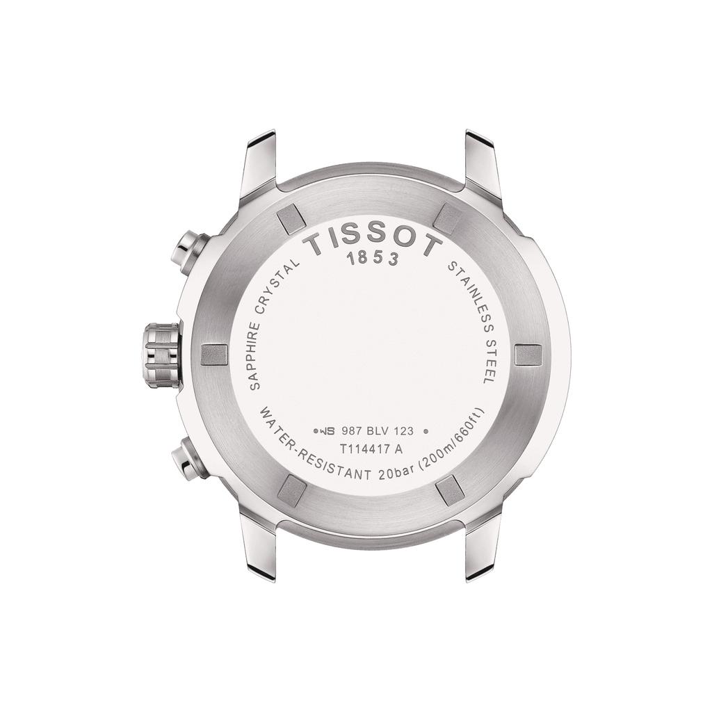 Tissot Мужские модные часы из нержавеющей стали с серебристым циферблатом T114.417.11.037.00