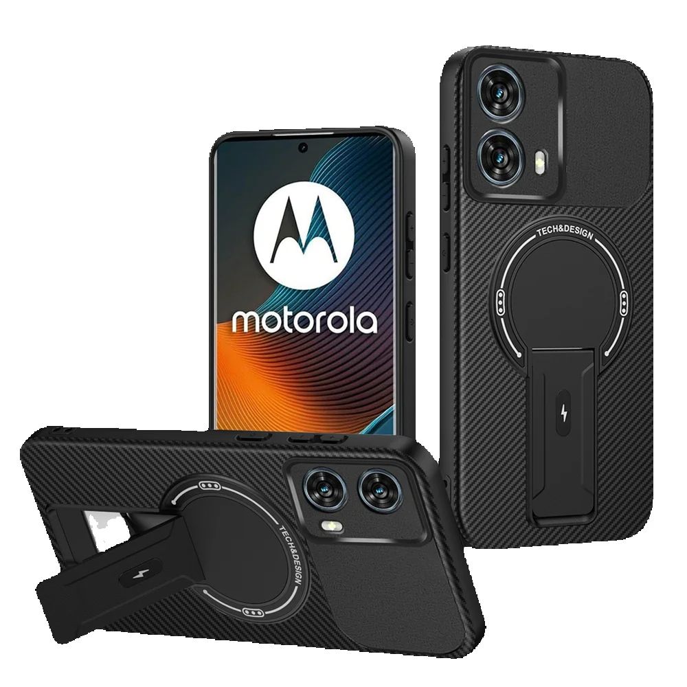 Роскошный бронированный чехол для Motorola Moto Edge 50 Fusion 5G с беспроводной зарядкой Magsafe для Edge50 Fusion, магнитный держатель-подставка