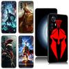 Spartan Black Silicone Phone Case For Xiaomi Redmi 7A 8A 9A 10A 11A 9C 10C 12C 13C 11 Prime A1 A2 Plus 12 4G Note 9T 12R