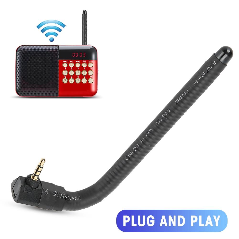 External Antenna for Mini Speaker Radio Mobile Phone Signal 3.5mm Elbow