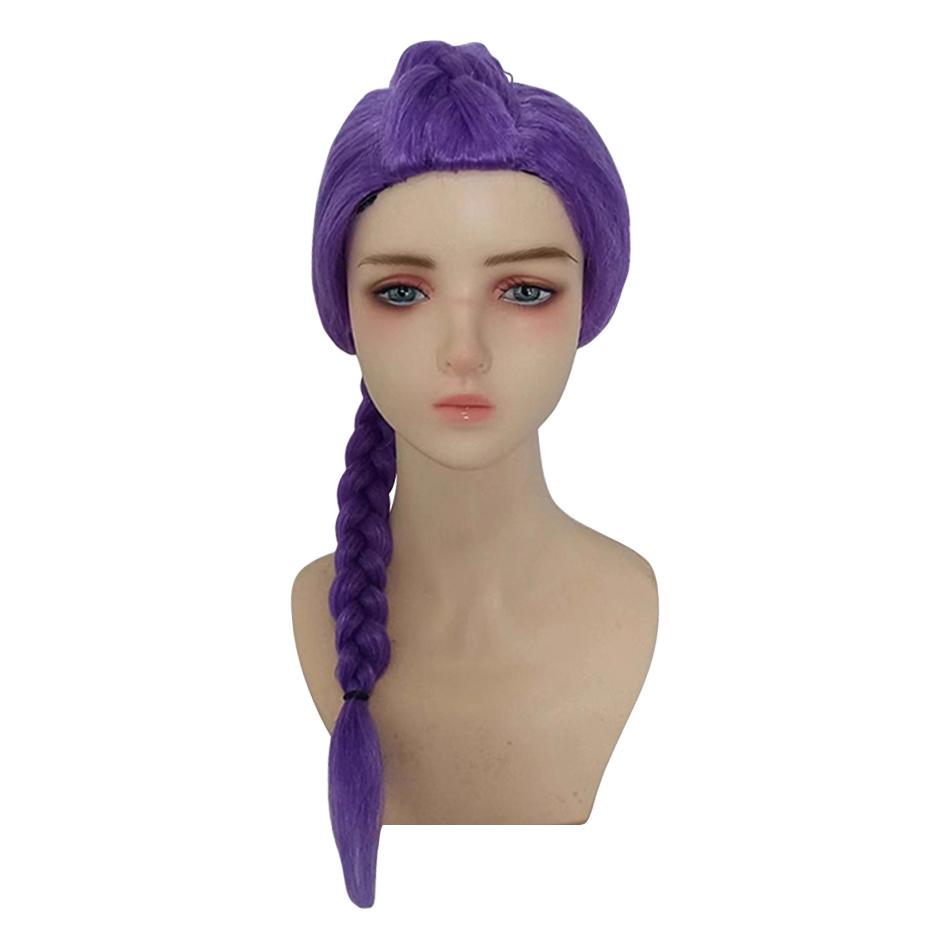 Girls Princess Wig Costume Accessories Kids Elsa Wednesday Rapunzel Jasmine Rumi Mira Zoey Joy Sadness Envy Children Headwear