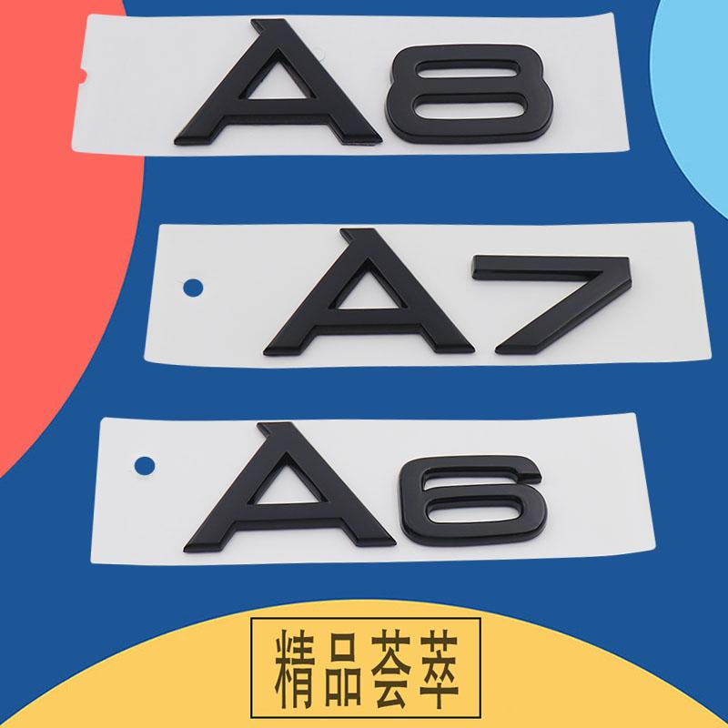 3D Premium A1 A2 A3 A4 A5 A6 A7 A8 Letters for Car Styling Accessories Car Engine Hood Fender Trunk Tail Rear Decal Emblem Badge Sticker