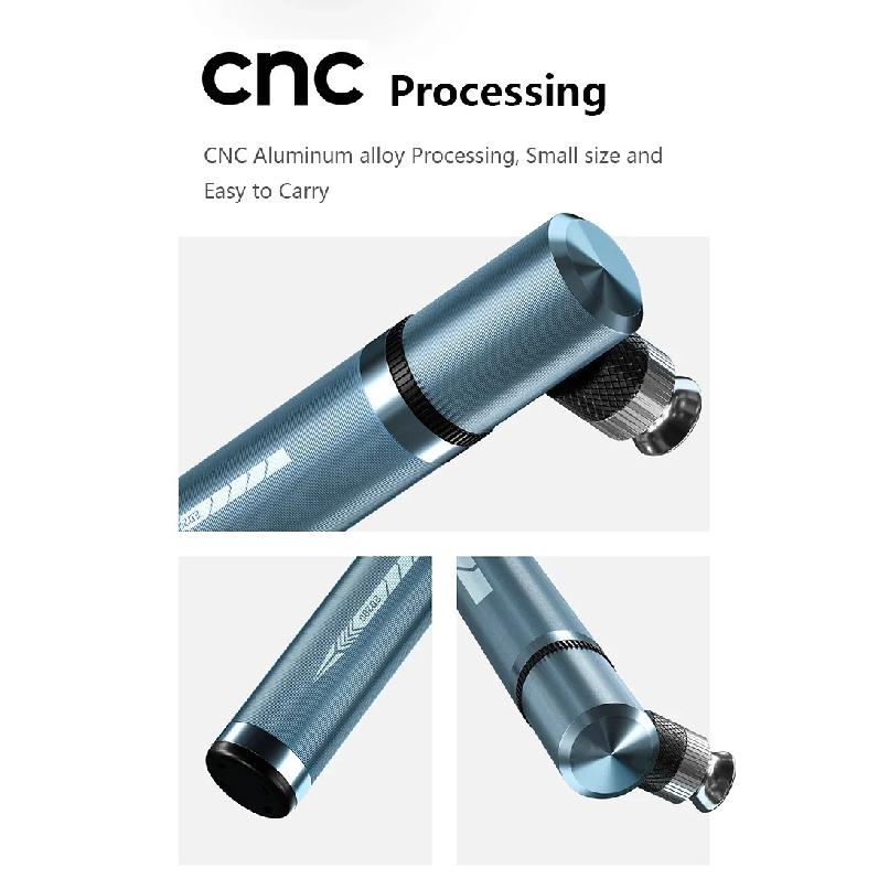 ENLEE BIKING Mini Bicycle Pump Aluminum Alloy Cycling Hand Air Pump Ball Tire Lnflator Presta Valve MTB Road Bike Portable Pump