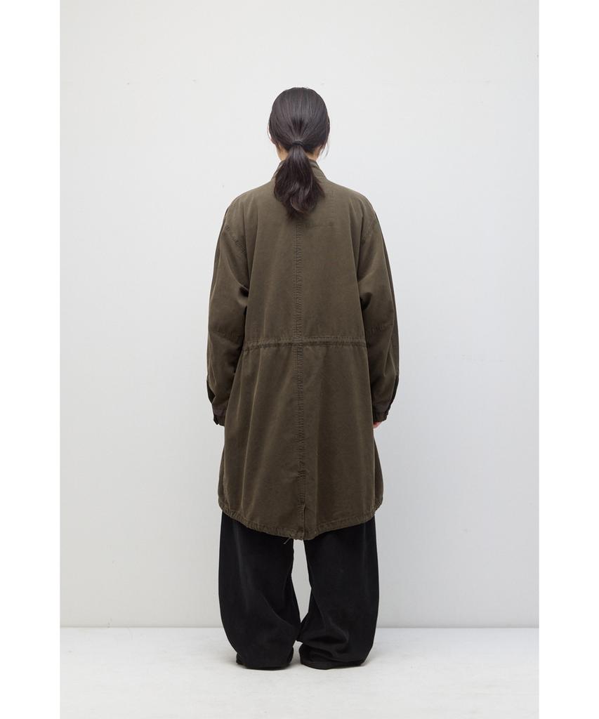 HATCHINGROOM Mods Parka Over Dyed Mud Khaki