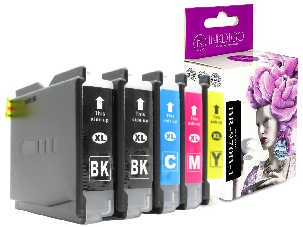 Inkdigo LC970 ink compatible with Brother DCP-135C MFC-235C DCP-153C TÜV certified
