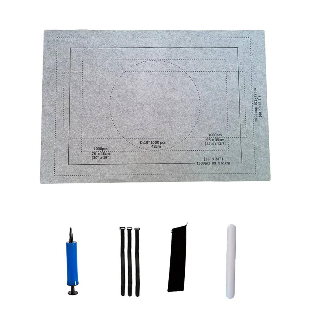 Коврик-рулон для пазлов до 1500/2000/3000 шт. Большой органайзер для хранения пазлов из фетра, одеяло для хранения пазлов, аксессуары