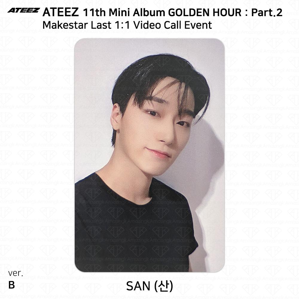 ATEEZ Golden Hour Часть 2 Makestar Последний Видеозвонок Событие Фотокарточка KPOP K-POP