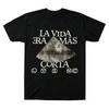 Milo J Remera La Vida Era Más Corta  Merch T-shirts Album Graphic Print Pure Cotton Clothing Unisex High Quality Soft Loose Tees