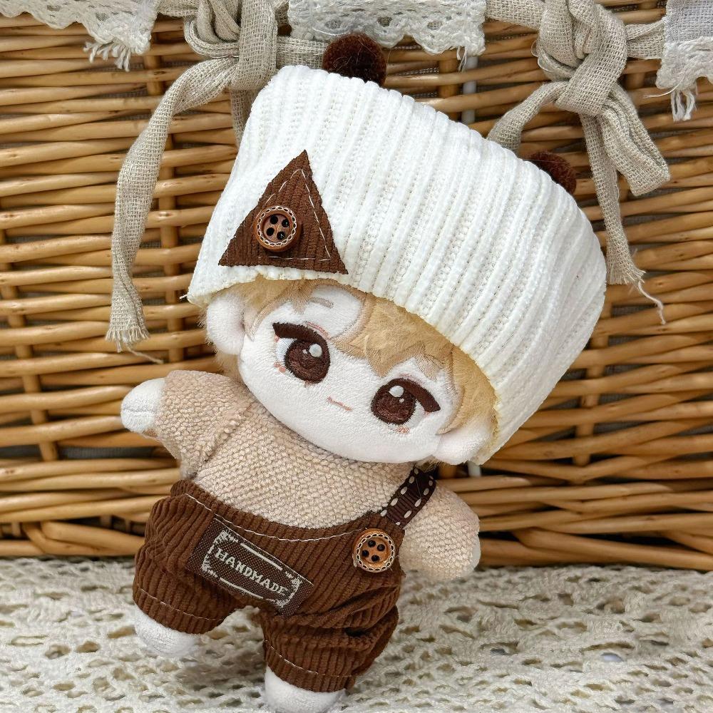 Handmade 10cm Doll Clothes Dress Headband Plush Dolls Outfit Toys Baby Doll's Accessories Cos Suit