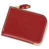 Card Genuine Tochigi Thin Card Brand Card Holds a Made In Red [Sokunou] Case, Slim, Leather, Leather, Zipper, Men's, Women's, Holder, Holder, Lot,