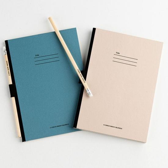 Блокнот Ocheck с держателем для ручек (Выберите 1 из 2 типов), популярная фраза в Корее