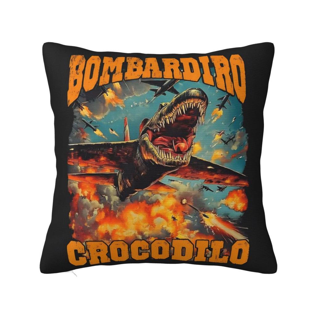 Pillow Cover Itallan Brainrot Creative Animal Custom Cushion Cover Vintage Pillow Case For Sofa Car Home Decor Pillowcases
